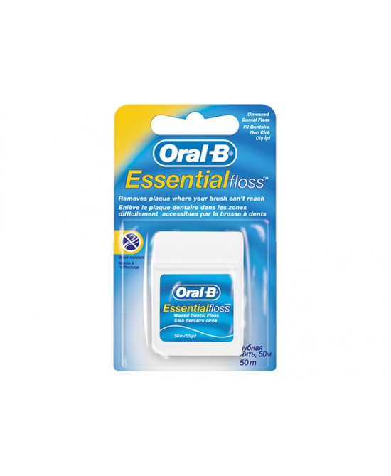 ORALB ESSENTIALFLOSS FILO INTERDENTALE NON CERATO 50 METRI - farmaciabianca.it