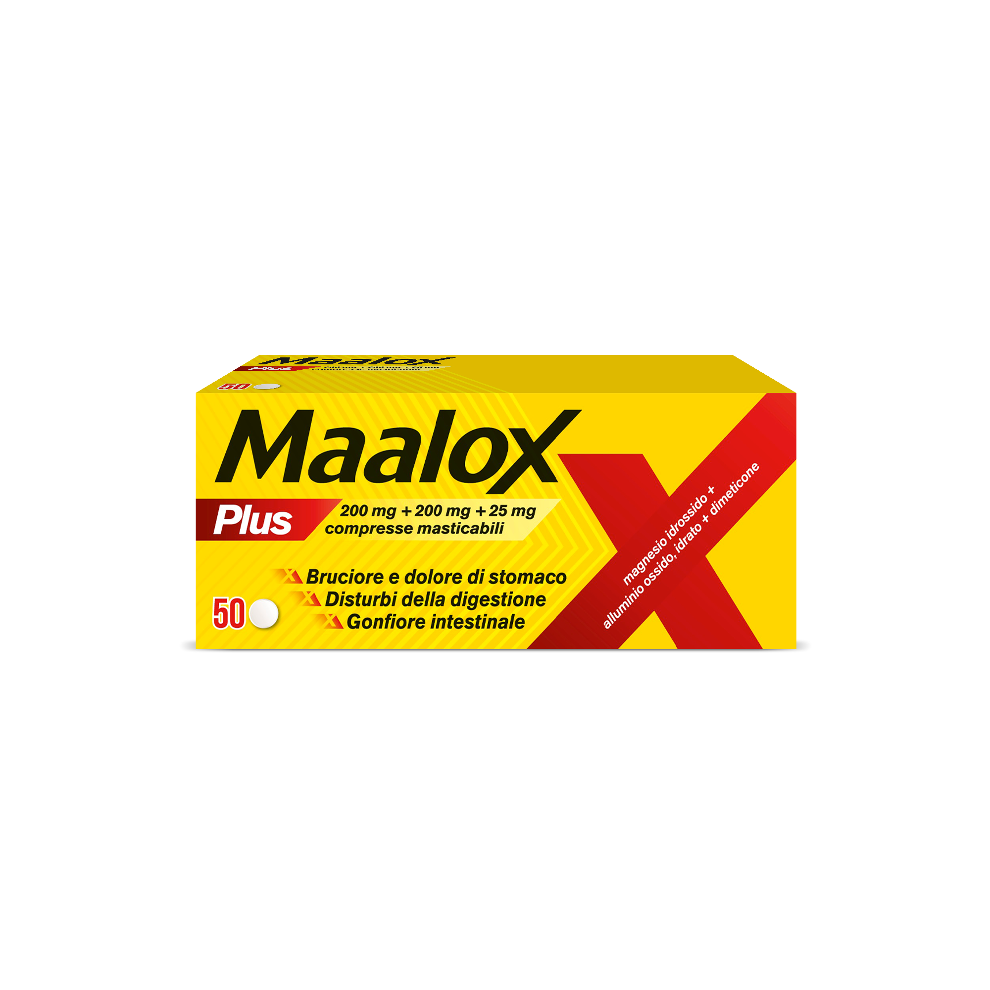 MAALOX PLUS*50CPR MAST - farmaciabianca.it