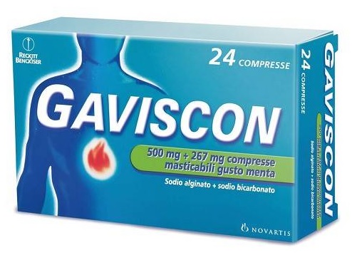 GAVISCON*24CPR MENTA 500+267MG - farmaciabianca.it