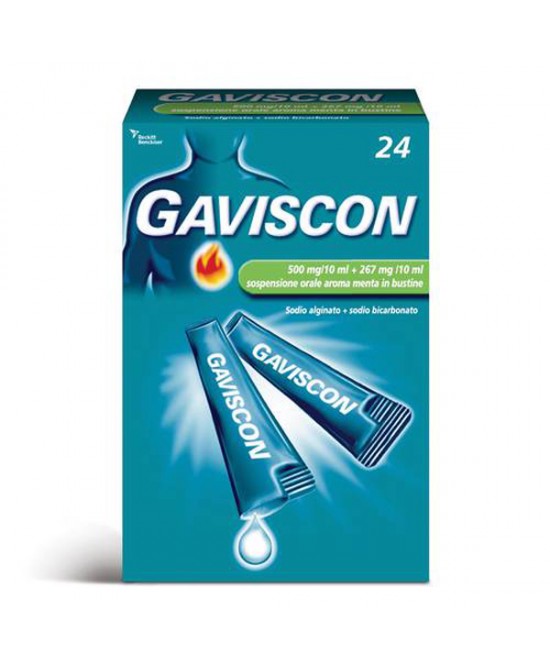 GAVISCON*24BUST 500+267MG/10ML - farmaciabianca.it