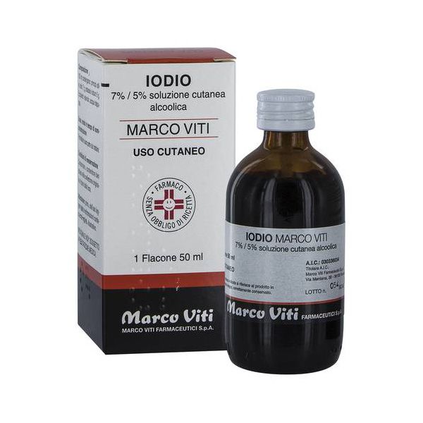 IODIO SOL ALCO I MV*50ML - farmaciabianca.it