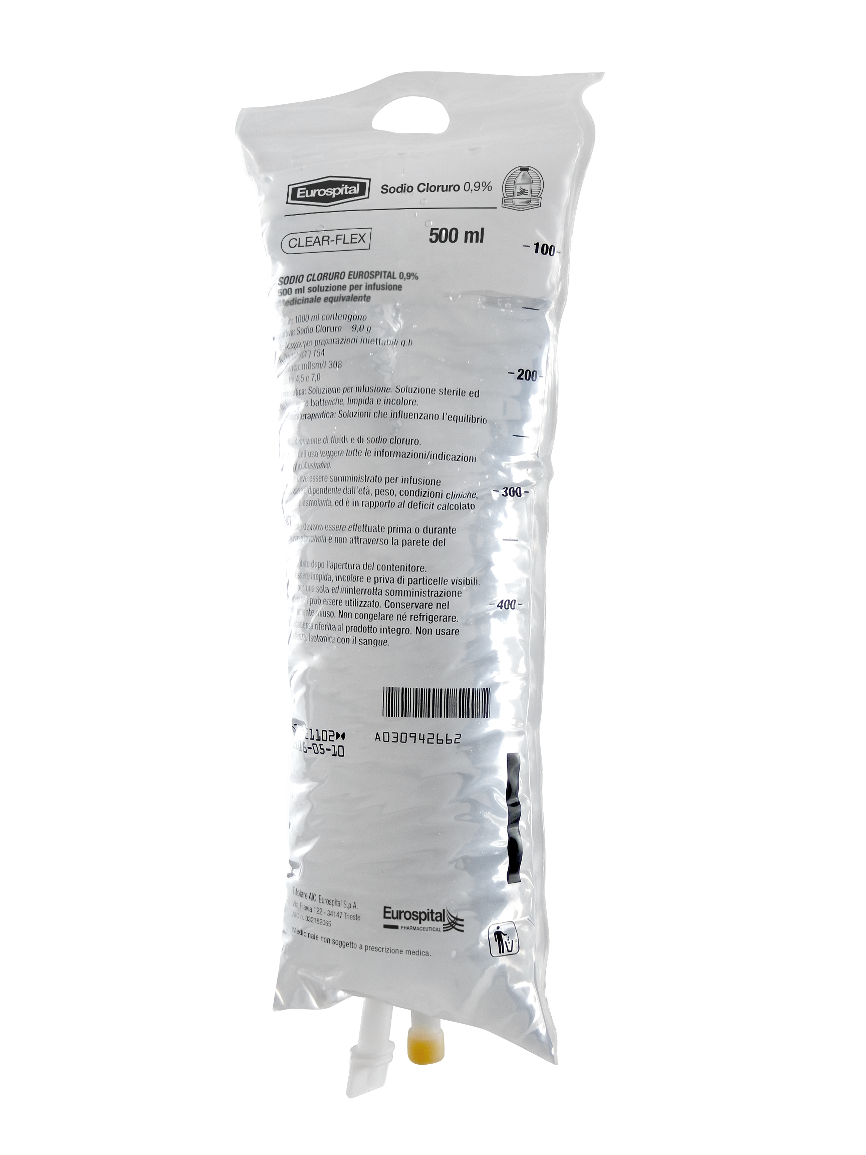SODIO CLORURO EUROS*0,9% 500ML - farmaciabianca.it