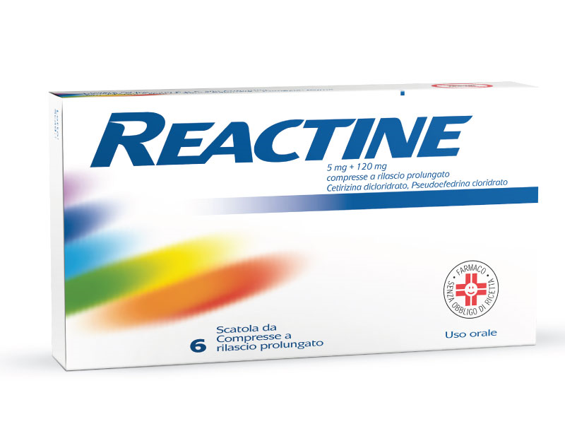 REACTINE*6CPR 5MG+120MG RP - farmaciabianca.it