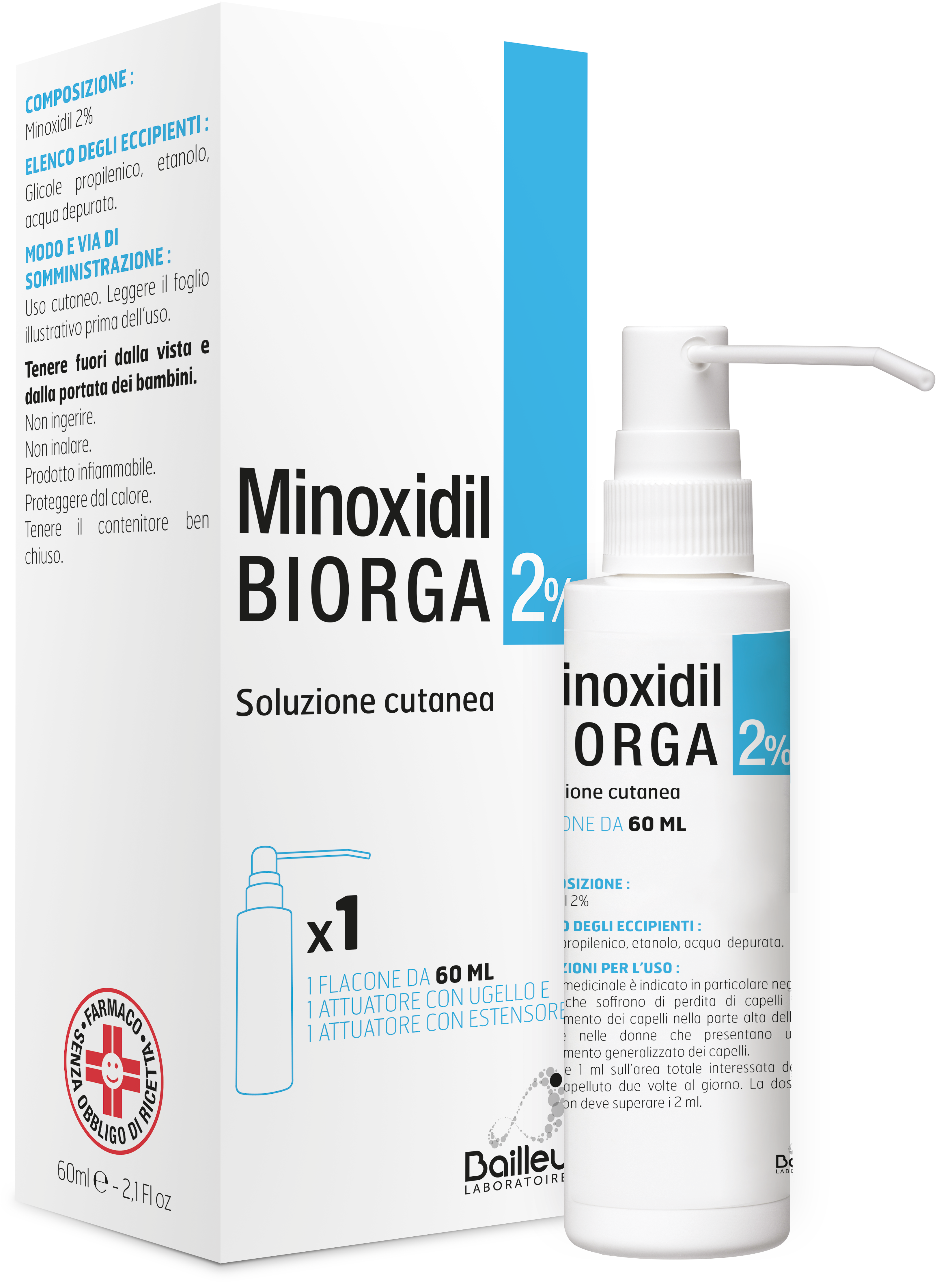 MINOXIDIL BIORGA*SOL CUT60ML2% - farmaciabianca.it
