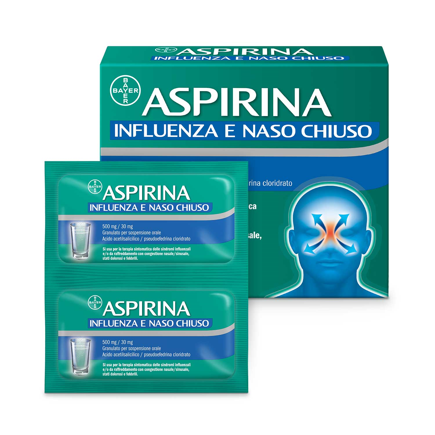 ASPIRINA INFLUENZA E NASO C*10 - farmaciabianca.it