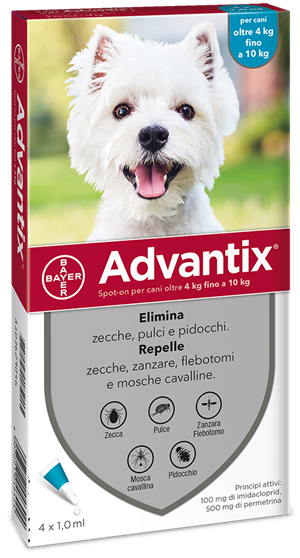 ADVANTIX SPOT ON*4PIP 4-10KG - farmaciabianca.it