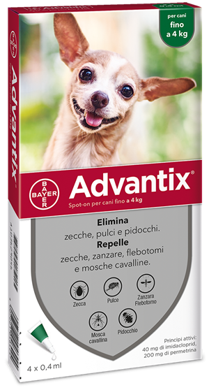 ADVANTIX SPOT ON*4PIP 0-4KG - farmaciabianca.it