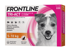 FRONTLINE TRI-ACT*3PIP 5-10KG - farmaciabianca.it