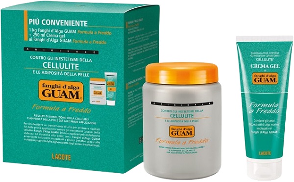 GUAM FANGHI D'ALGA CONFEZIONE CONVENIENZA FREDDA CON FANGHI D'ALGA GUAM 1 KG + CREMA GEL 250 ML FORMULA A FREDDO - farmaciabianca.it