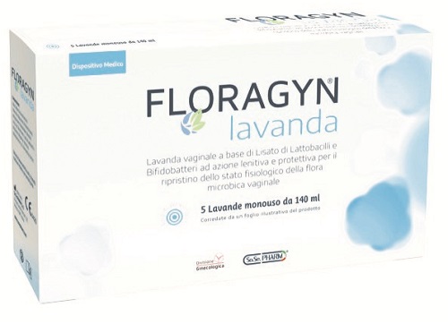 LAVANDA VAGINALE A BASE DI LATTOBACILLI LISATI FLORAGYN LAVANDA 140ML 5FLACONI - farmaciabianca.it