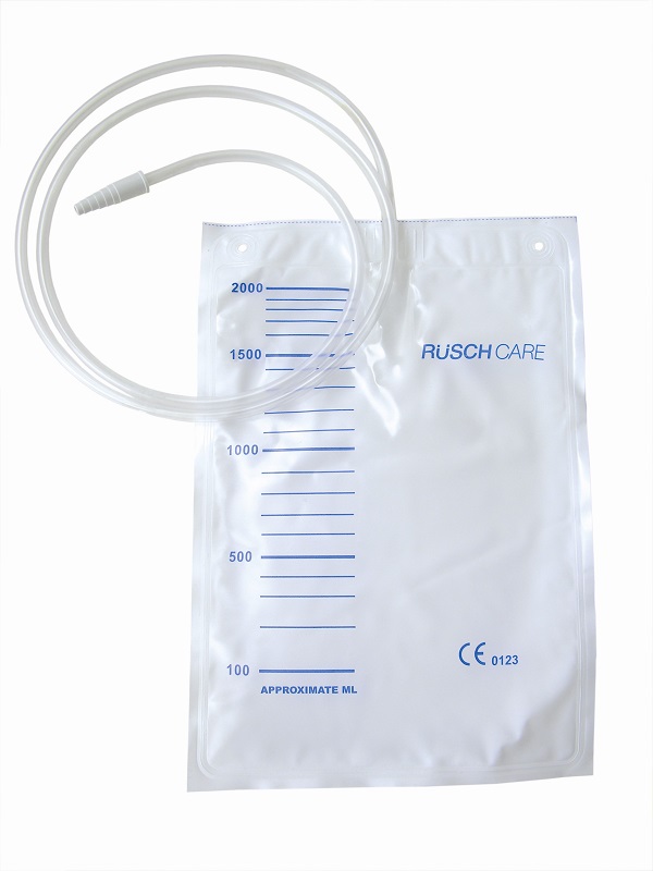 SACCA DI RACCOLTA URINA DA LETTO MONOUSO NON STERILE CAPACITA' 2000 ML CON TUBO DI RACCORDO LUNGHEZZA 90 CM DIAMETRO 5X7 MM VALVOLA DI NON RITORNO 1 GANCIO 30 PEZZI - farmaciabianca.it