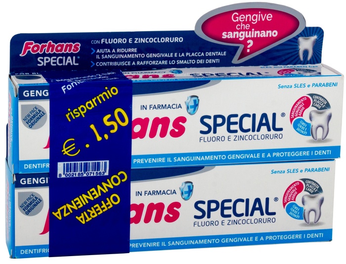 FORHANS SP DENTIF 2X75ML - farmaciabianca.it