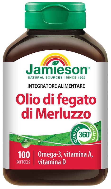 JAMIESON OLIO DI FEGATO DI MERLUZZO 100 PERLE - farmaciabianca.it
