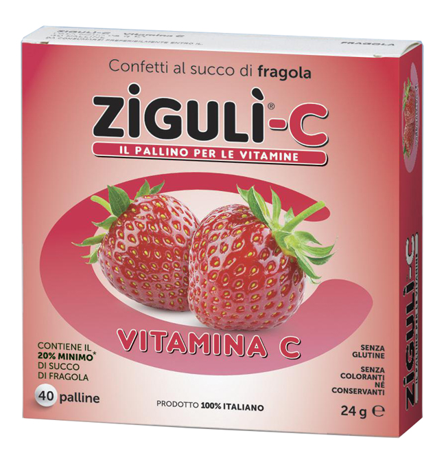 ZIGULI C FRAGOLA 40 CONFETTI 24 G - farmaciabianca.it