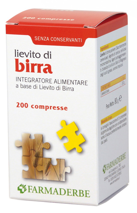 LIEVITO DI BIRRA 200 COMPRESSE - farmaciabianca.it