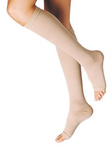 GAMBALETTO TERAPEUTICO DUALSAN A COMPRESSIONE DECRESCENTE KKL1 PUNTA APERTA BEIGE UNISEX 1 1 PAIO - farmaciabianca.it
