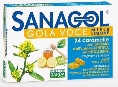 SANAGOL GOLA VOCE MIELE LIMONE 24 CARAMELLE - farmaciabianca.it