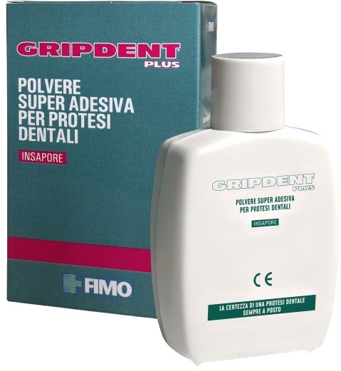GRIPDENT PLUS POLVERE SUPER ADESIVA PER PROTESI DENTALI 40 G - farmaciabianca.it