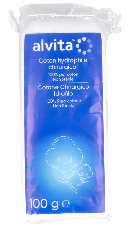 COTONE CHIRURGICO IDROFILO ALVITA 100% PURO COTONE 100 G - farmaciabianca.it