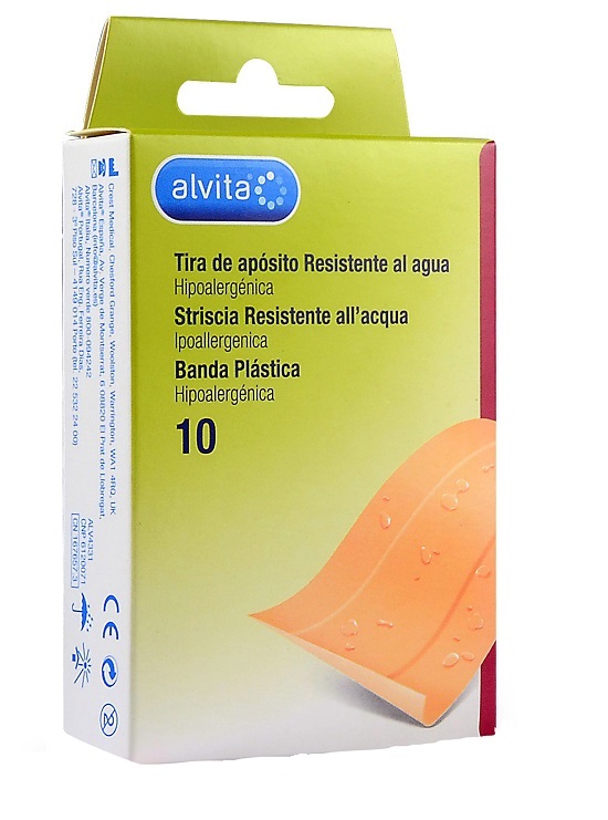 CEROTTO IMPERMEABILE ALVITA 10 X 6 CM 10 PEZZI - farmaciabianca.it