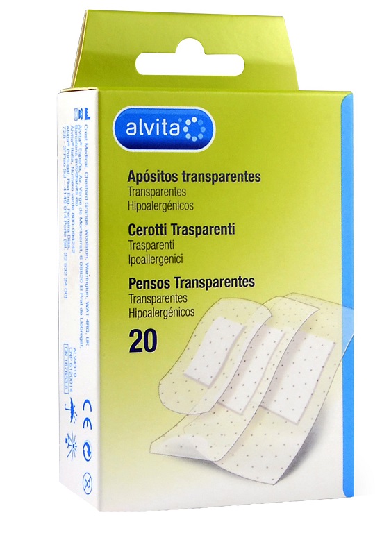 CEROTTO TRASPARENTE 20 PEZZI ALVITA - farmaciabianca.it