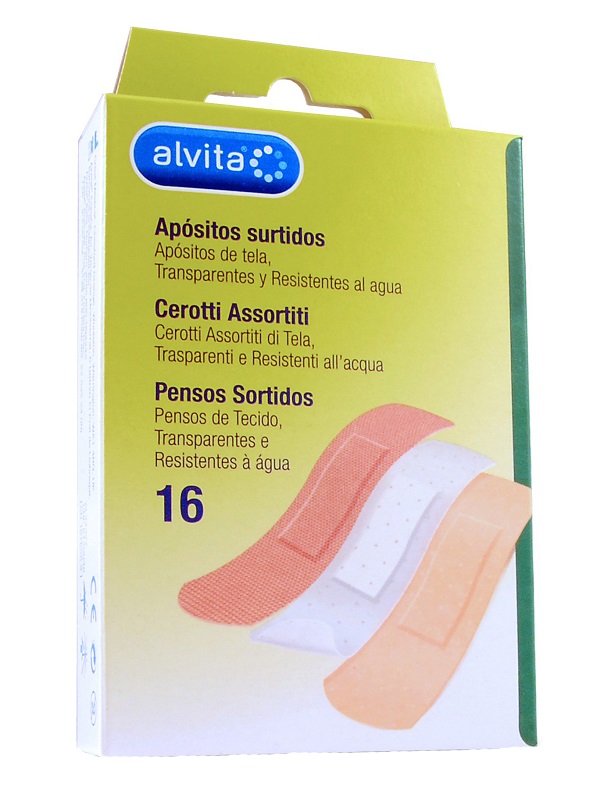 ALVITA CEROTTI ASSORTITI 16 PEZZI - farmaciabianca.it