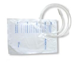 SACCA DI DRENAGGIO LETTO PER INCONTINENZA 2000ML IN PVC CON TUBO DI RACCORDO 90CM DIAMETRO 5X7MM MONOUSO 250 PEZZI - farmaciabianca.it