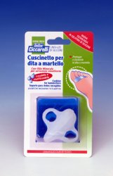 CUSCINETTO PER DITA A MARTELLO REALIZZATO IN GEL DI SILICONEBIANCO SEMITRASPARENTE SAGOMATA PER PROTEGGERE E DISTENDERE LE DITA CONTRATTE IGIENEPIEDE 2 PEZZI - farmaciabianca.it