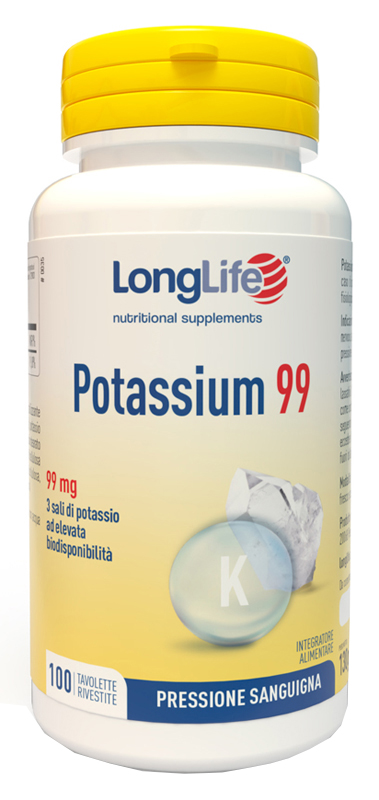 LONGLIFE POTASSIUM 99 100 TAVOLETTE RIVESTITE - farmaciabianca.it