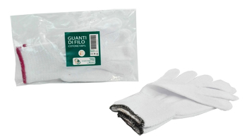GUANTO DI FILO COTONE 100% BIANCO PER ALLERGIE DERMATOLOGICHE 7 1 PAIO - farmaciabianca.it