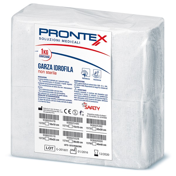 PRONTEX GARZA 10X10CM 1KG - farmaciabianca.it