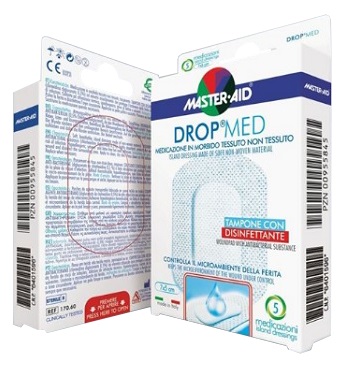 MEDICAZIONE COMPRESSA AUTOADESIVA DERMOATTIVA IPOALLERGENICA AERATA MASTER-AID DROP MED 7X5 5 PEZZI - farmaciabianca.it