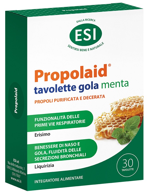 ESI PROPOLAID TAVOLETTE GOLA MENTA 30 TAVOLETTE - farmaciabianca.it