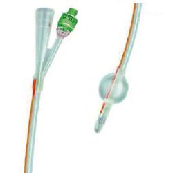 CATETERE FOLEY IN SILICONE TRASPARENTE A 2 VIE CON PALLONCINO 5-10ML DIAMETRO CH14 4,66MM LUNGHEZZA 40CM - farmaciabianca.it