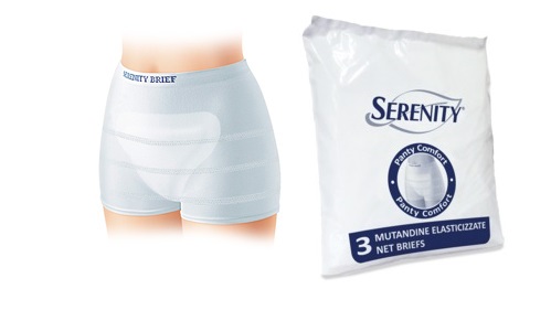 MUTANDINA A RETE PER INCONTINENZA SERENITY PANTY COMFORT S 3 PEZZI - farmaciabianca.it