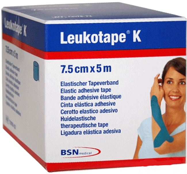 BENDA ADESIVA LEUKOTAPE K PER TAPING FISIOTERAPICO LARGHEZZA 7,5 CM LUNGHEZZA 5 M COLOR ROSSO IN ROTOLO - farmaciabianca.it
