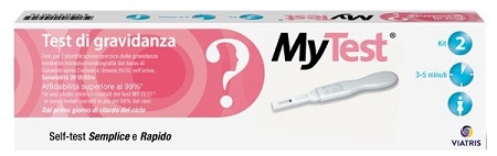 TEST DI GRAVIDANZA RAPIDO HCG MYTEST 2 PEZZI - farmaciabianca.it