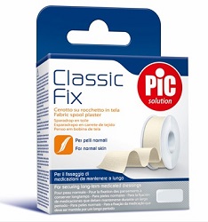 CEROTTO IN ROCCHETTO PIC CLASSIC FIX TELA BIANCO 2,5X500 CM FUSTELLA - farmaciabianca.it
