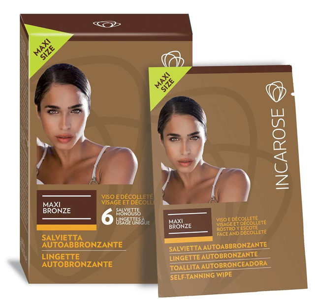 INCAROSE MAXI BRONZE 6 SALVIETTE VEG* - farmaciabianca.it