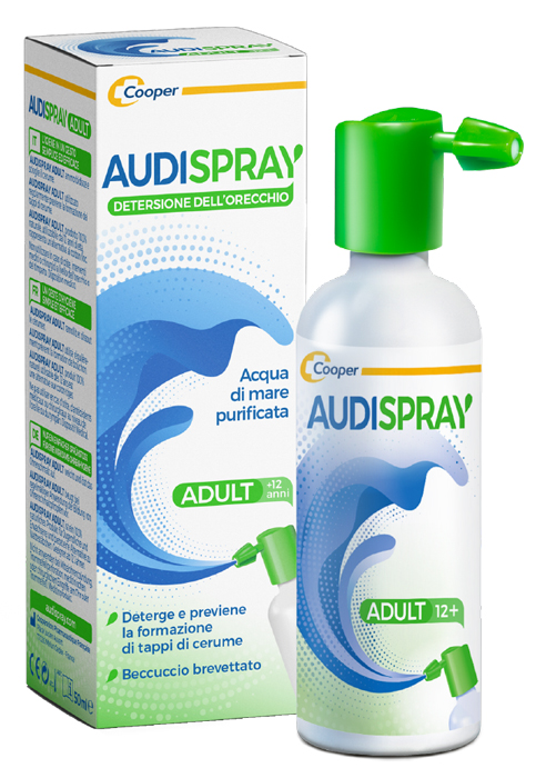 AUDISPRAY ADULT SOLUZIONE DI ACQUA DI MARE IPERTONICA SPRAY SENZA GAS DETERSIONE ORECCHIO 50 ML - farmaciabianca.it
