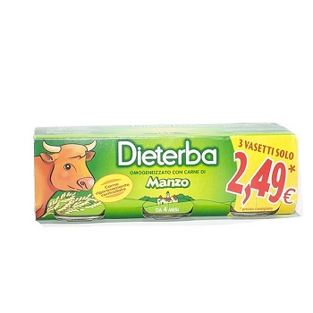 DIETERBA OMOGENEIZZATO MANZO 3 PEZZI 80 G - farmaciabianca.it
