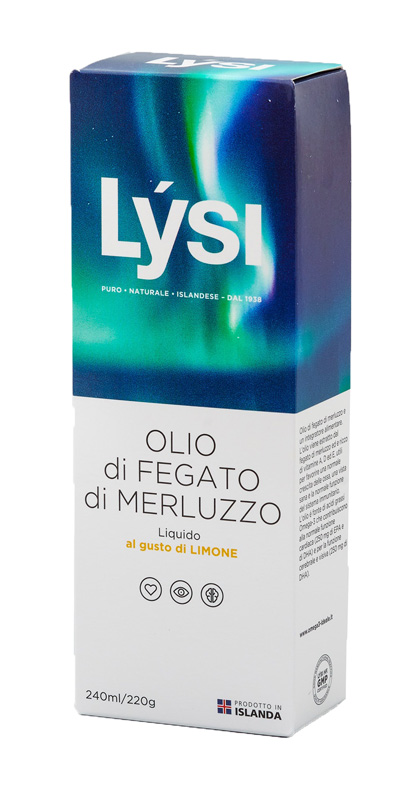 LYSI OLIO FEGATO MERLUZZO LIMONE 240 ML - farmaciabianca.it