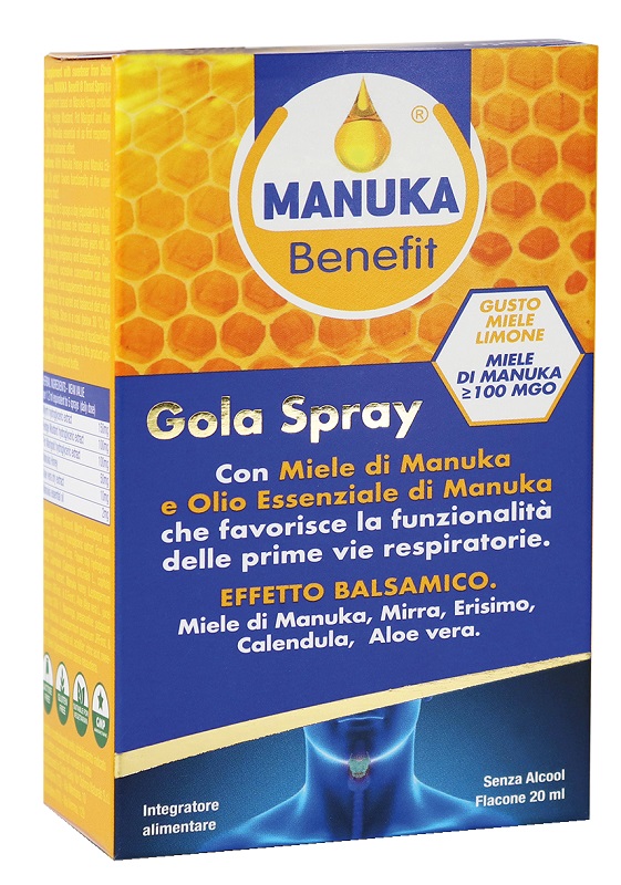 MANUKA BENEFIT GOLA SPRAY 20 ML - farmaciabianca.it