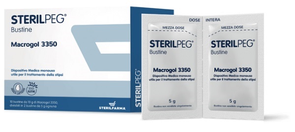 STERILPEG MACROGOL 3350 10 BUSTINE BIPARTITE 10 G - farmaciabianca.it