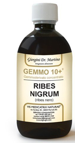 GEMMO 10+ RIBES NERO 500 ML LIQUIDO ANALCOLICO - farmaciabianca.it
