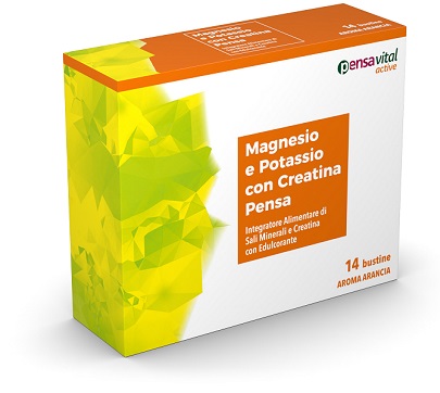 MAGNESIO E POTASSIO CON CREATINA ARANCIA PENSA 14 BUSTINE - farmaciabianca.it