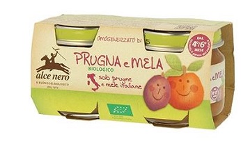 OMOGENEIZZATO PRUGNA E MELA BABY FOOD BIO 2 X 80 G - farmaciabianca.it