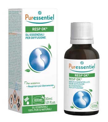 MISCELA RESP OK OLI ESSENZIALI PER DIFFUSIONE 30 ML PURESSENTIEL ECOCERT - farmaciabianca.it