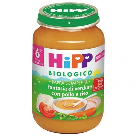 HIPP BIO PAPPA PRONTA FANTAS VERD POLLO RISO 190 G - farmaciabianca.it