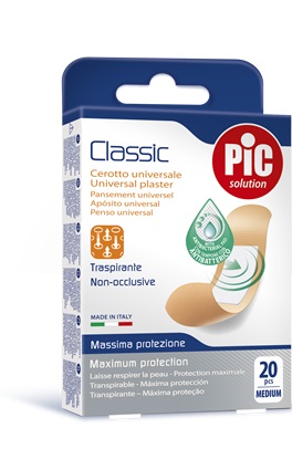 CEROTTO PIC CLASSIC 19X72 MM ANTIBATTERICO 20 PEZZI - farmaciabianca.it